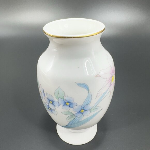 Christopher Stuart Bone China Porcelain Small Bud Vase Floral Pattern Vase VTG - Picture 9 of 12